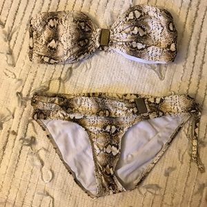 Snakeskin Print Bikini